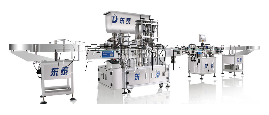 全自動辣椒醬灌裝旋蓋一體機(jī) 全自動辣椒醬灌裝旋蓋一體機(jī)